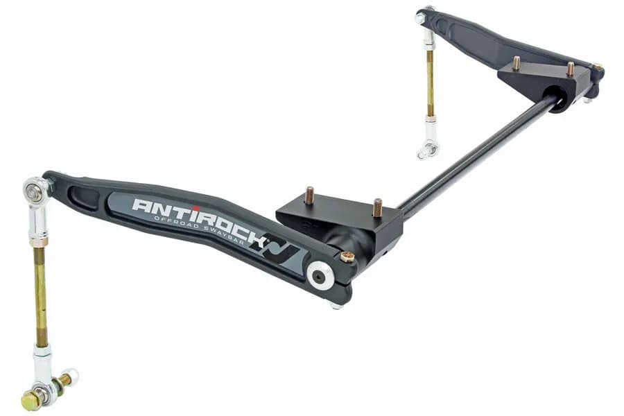 Antirock Sway Bar Kit 18-Up Wrangler JL 20-Up Gladiator Front Bolt-On Aluminum Arms RockJock 4x4