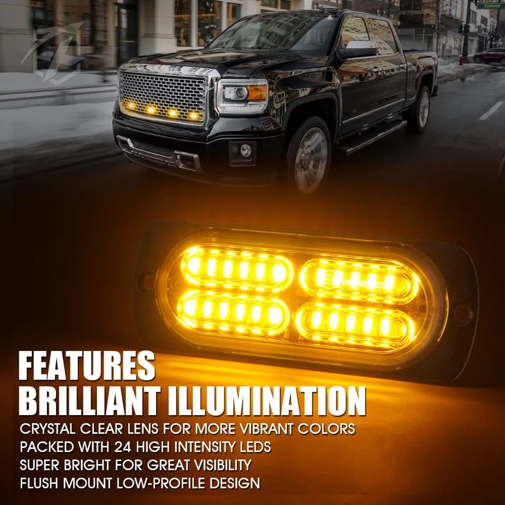 Xprite Grille and Surface Mount Light - Set of 4 | Tactical 24 Series
