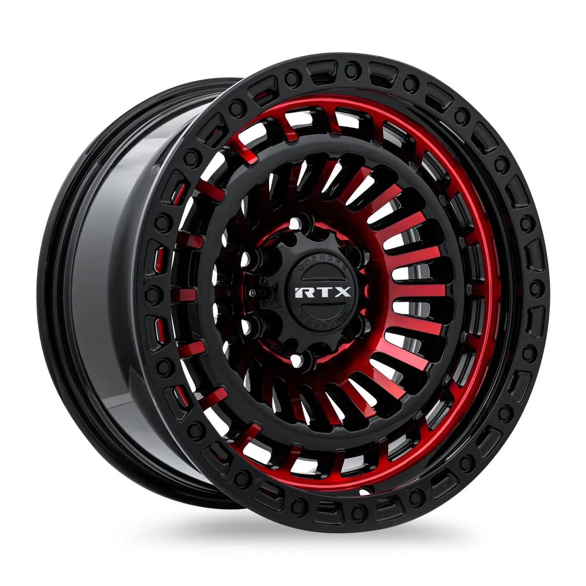 Moab 17x9 5x127 Et15 Cb71.5 Gloss Black Machined Red