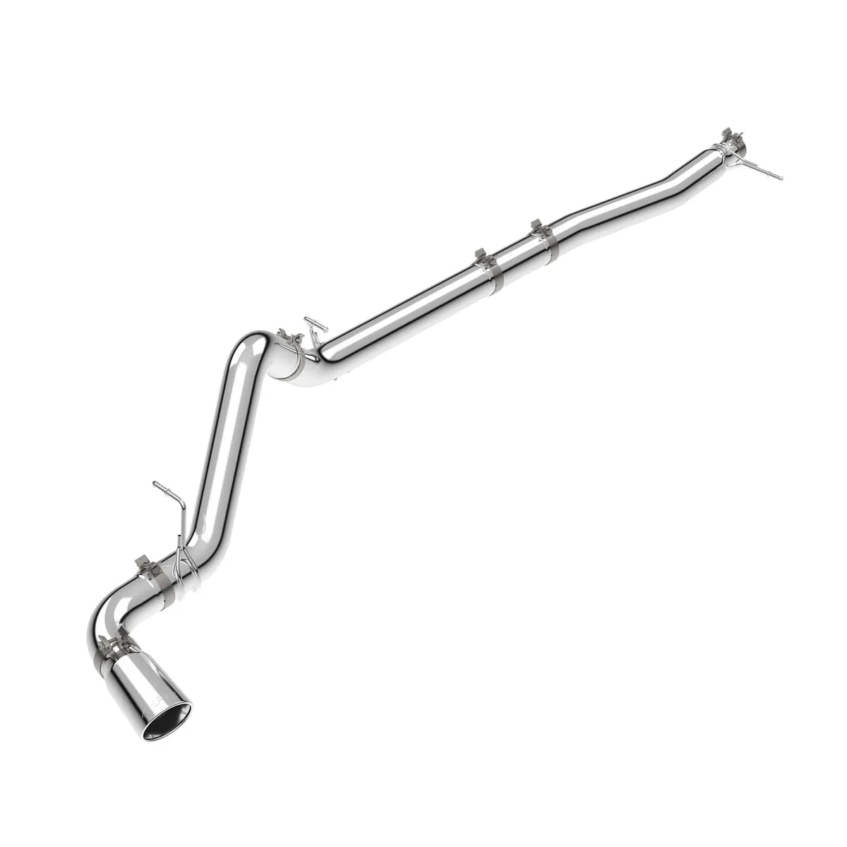 23-25 GM 3.0L Duramax 304 Stainless Steel DPF-Back Performance Exhaust Kit - Single Exit Polished Pipe Polished Tip Pacific Performance Engineering