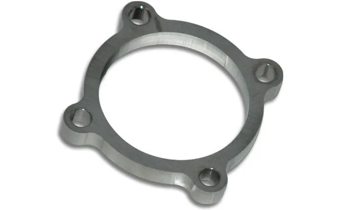 Discharge Flange; 100.6MM Bolt Circle; 8.64MM BHID; 0.5 in. Thickness; 3 in. ID; 76.2MM Port ID; For GT30/GT35; 304 Stainless Steel; 4 Bolt;