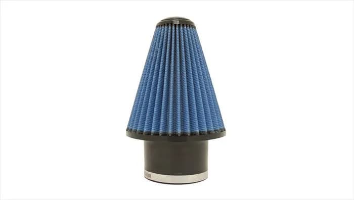 Pro 5 Air Filter; Round; 4 in. Flange; 7 in. Base; 2.75 in. Top; H-9 in. Blue;