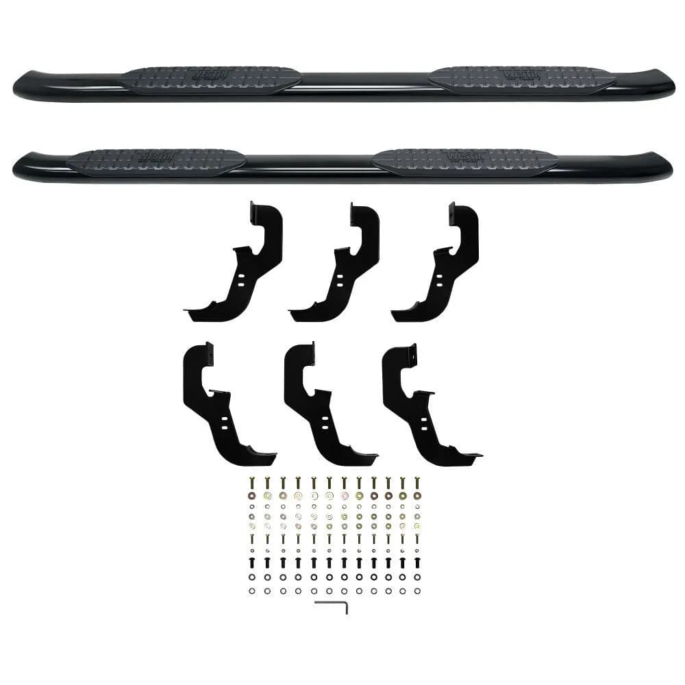 19c Silverado/Sierra 1500/20c Silverado/Sierra 2500/3500 Crew Cab Black Pro Traxx 5 Oval Nerf Bars