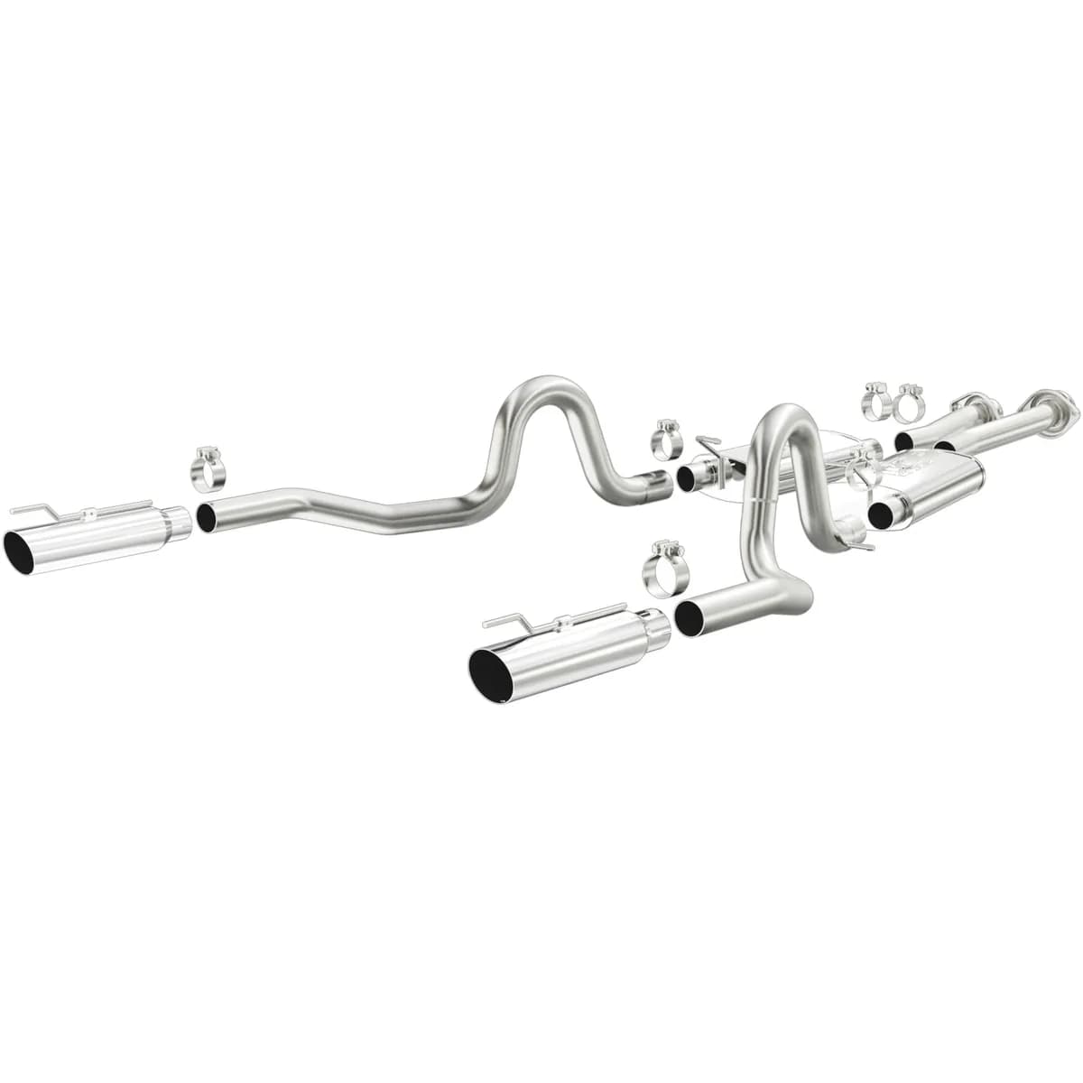 MagnaFlow 1999-2004 Ford Mustang 4.6L Street Series Cat-Back Performance Exhaust System 15671