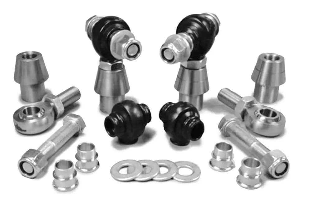 Steinjäger Heims, Nuts, Bungs, Inserts and Boots Rod End Kits 3/4-16 RH and LH Chrome Moly Housing, Nylon Race Fits 1.500 x 0.120 Tubing 4 Rod Ends