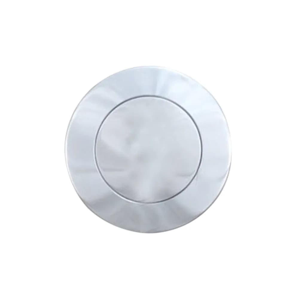 Horn Button; Fits w/Vette Wheel Steering; Billet Aluminum; Single Contact; Smooth; Polished;