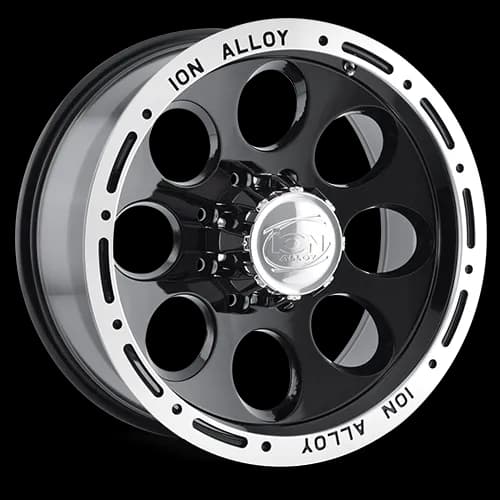 Cast Aluminum Wheels 174 15x10 Machined Lip Black 6 On 139.7 Bolt Pattern -38 Offset ION Wheels