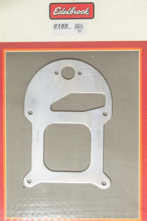 Edelbrock 8189 Fuel Pressure Regulator Kit - Single Regulator Plate Only, Standard Flange