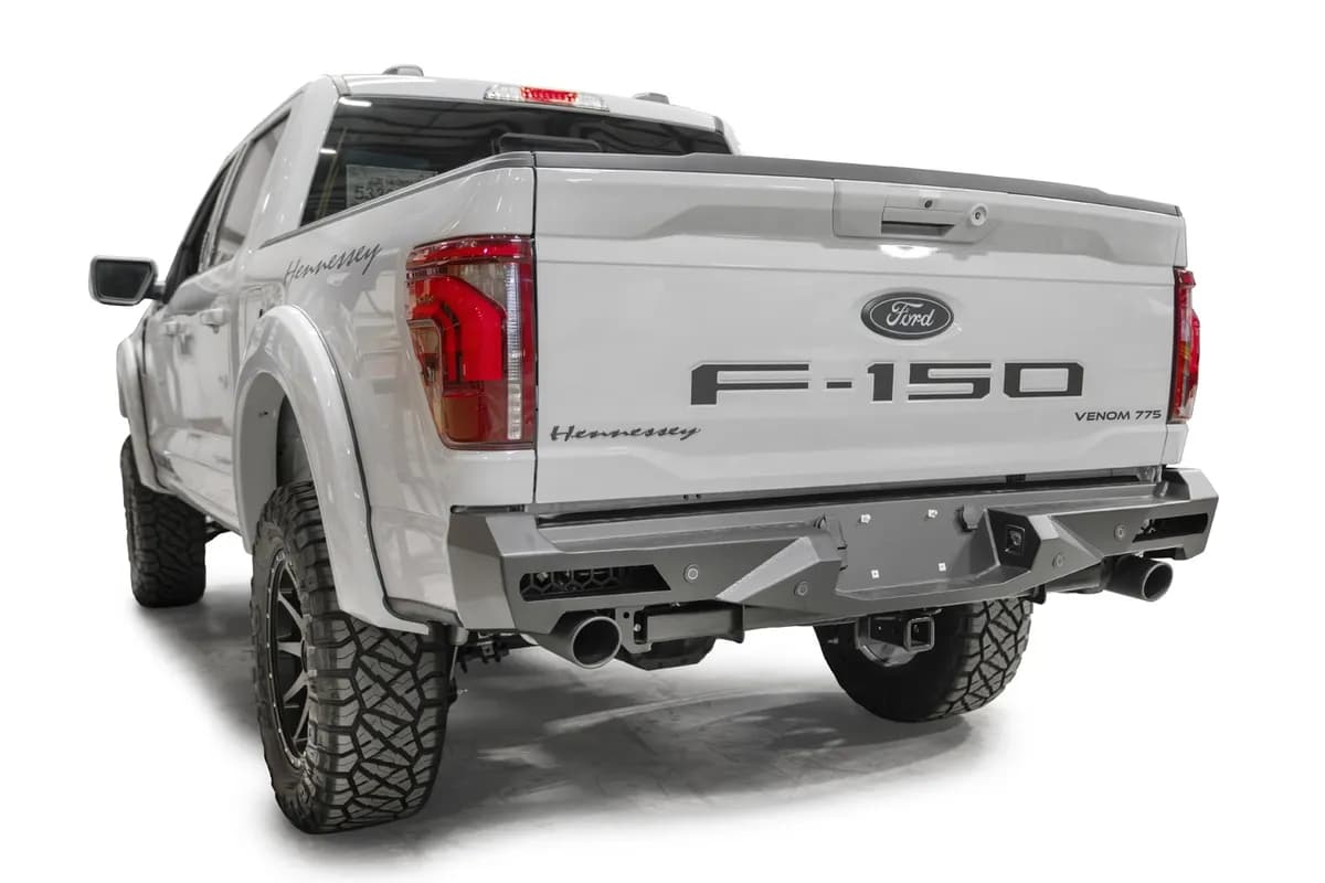 Vengeance Rear Bumper; 2 Stage Matte Black Powder Coated; Sensor;