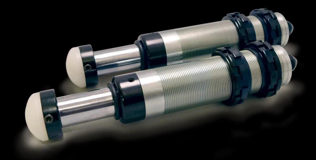 DV8 Offroad 2.0 Hydraulic Bump Stops w/2.5in Stroke, Pair - JL/JK
