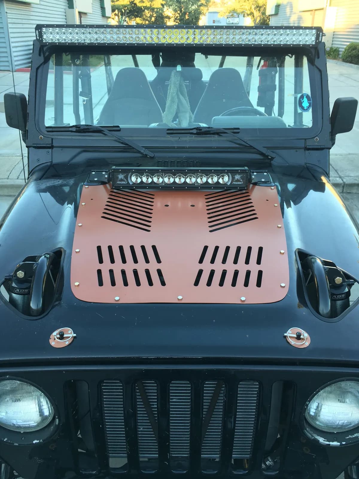 GateKeeper Off-Road Diamond Series Hood Vent for 1997-2006 Jeep TJ/LJ