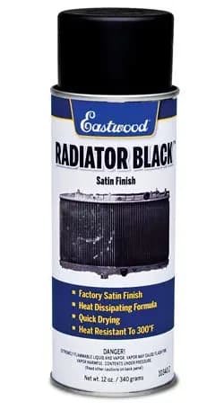 Radiator Black Paint Satin 12oz Aerosol