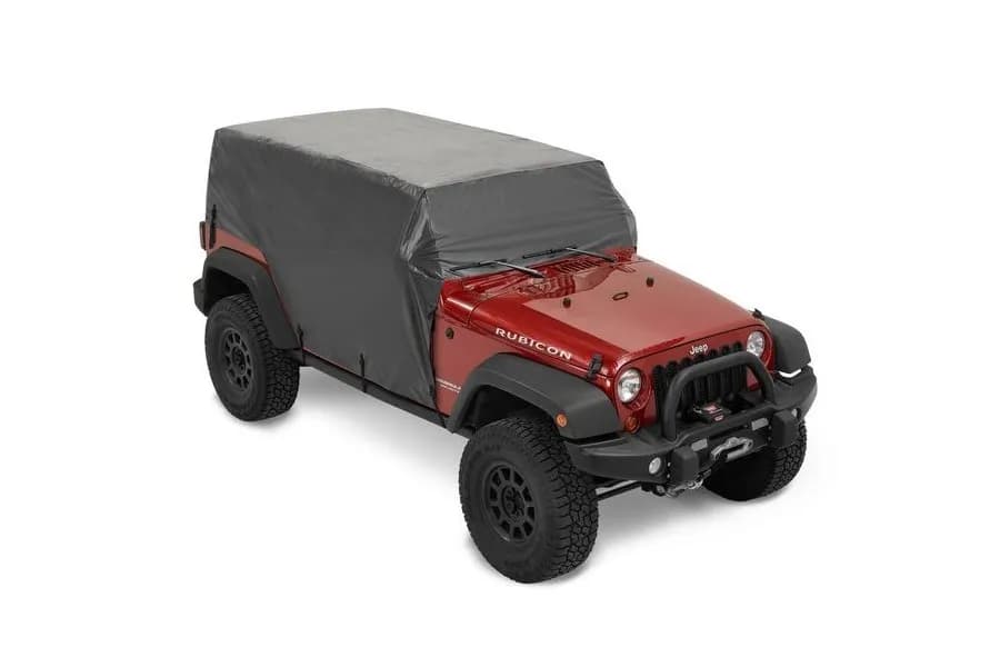 All Weather Trail Cover - Jeep '07-18 Wrangler JK / '18-26 JL 4-Door (Black, Hard Top)