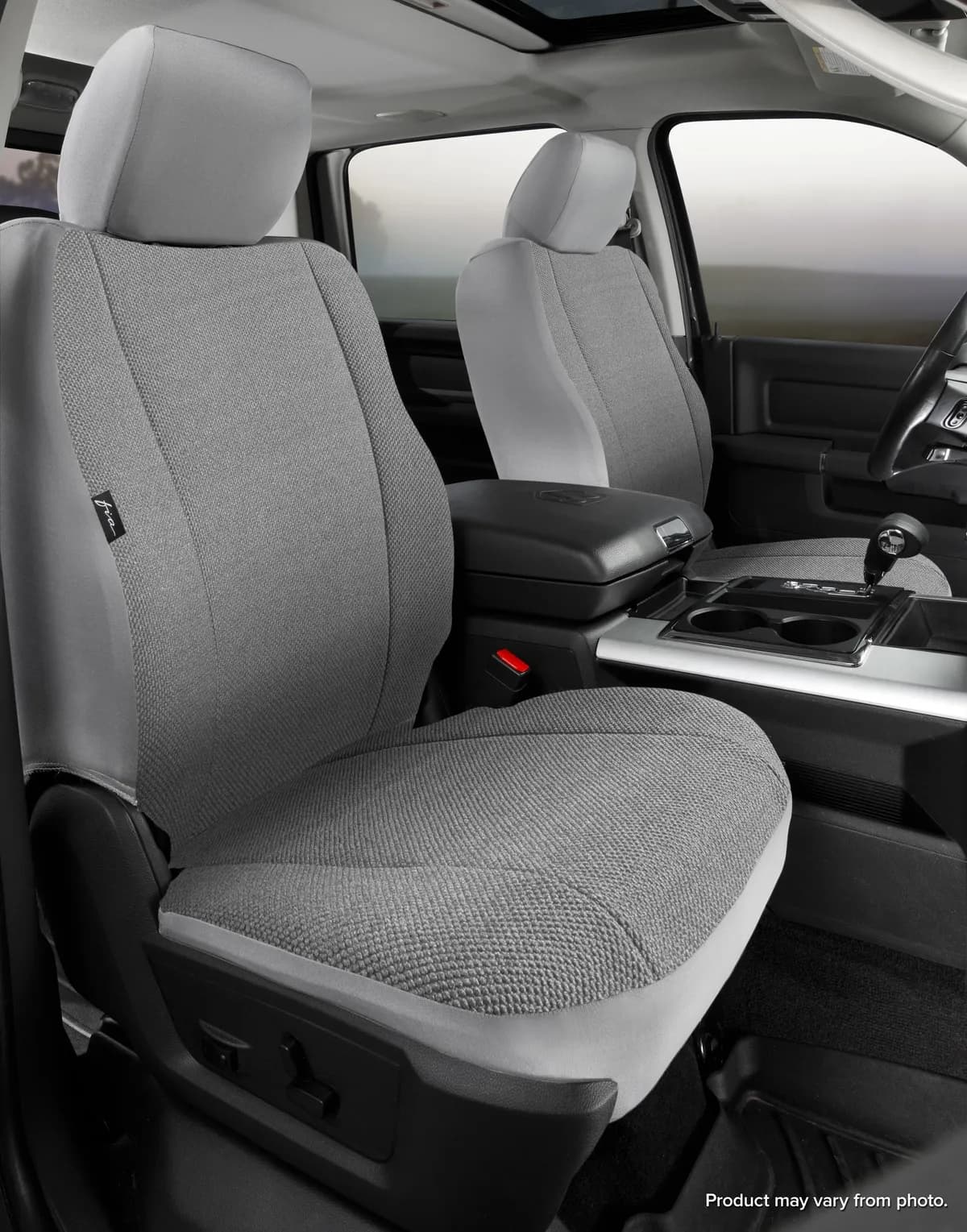 Wrangler™ Solid Seat Cover; Saddle Blanket; Black; Bucket Seats; Adjustable Headrests; Side Airbags;