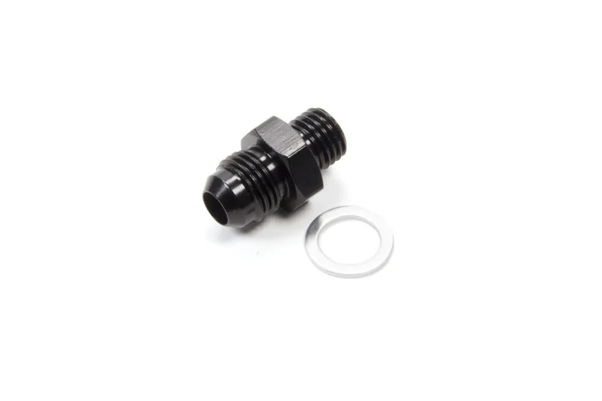 #6 x 12mm x 1.5 Male Adapterweber Black