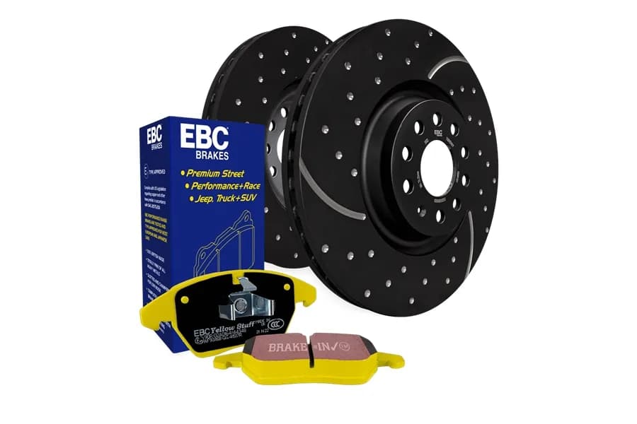S5 Kits Yellowstuff And GD Rotors; Rear; FMSI Pad No. D1274; Solid; 5 Bolt Holes; 316mm Dia.; 76mm Height; 12mm Thick; 72.1mm Center Hole Dia.;