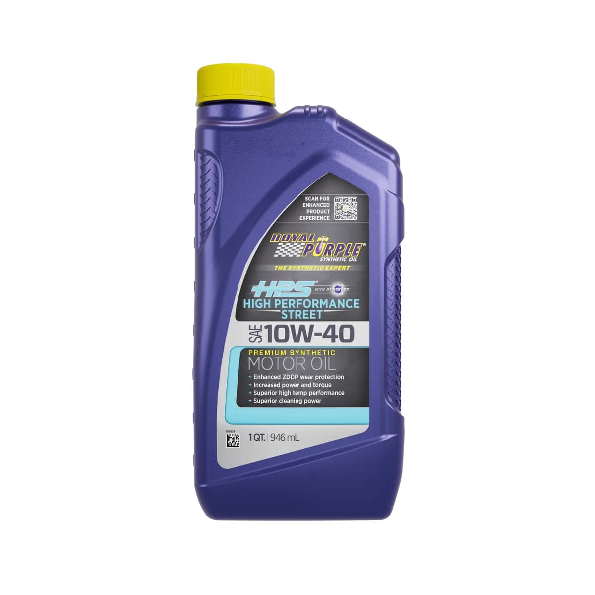 High Performance Street Synthetic Motor Oil w/ Synerlec SAE 10w40 1qt (6 Cas