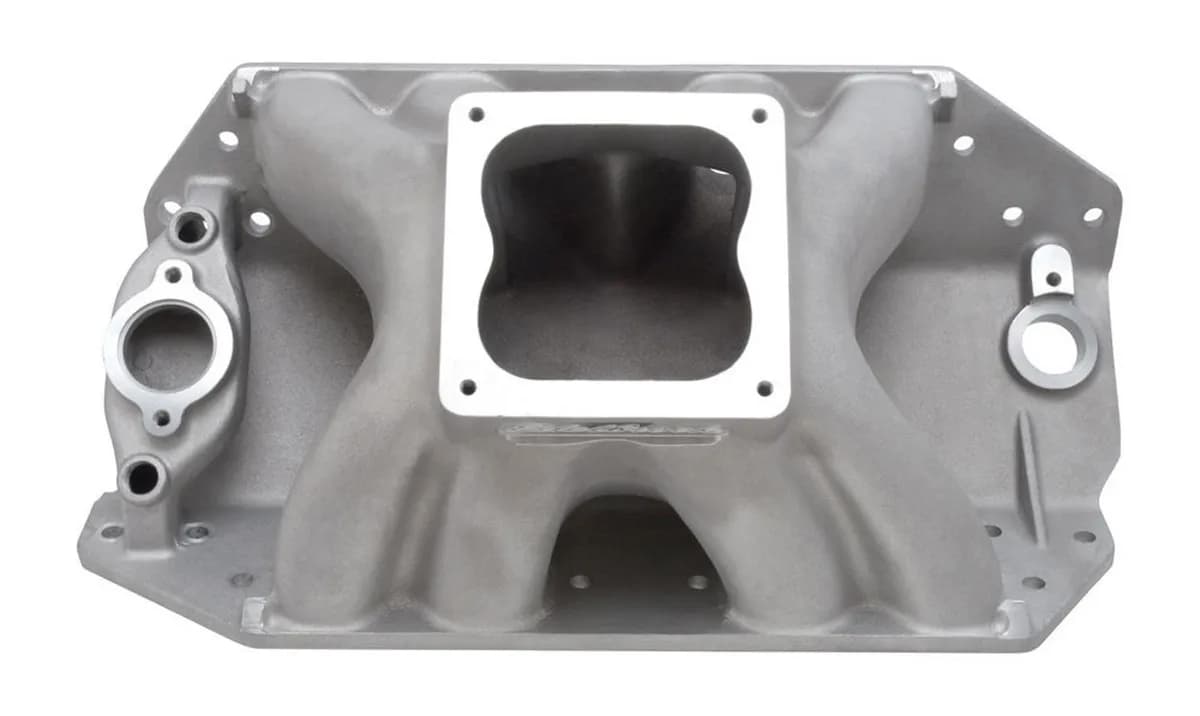 Manifold Big Victor II BBC w/Edelbrock Profiler or Dart Big Chief Heads Dominator Flange Short Deck 9.8"