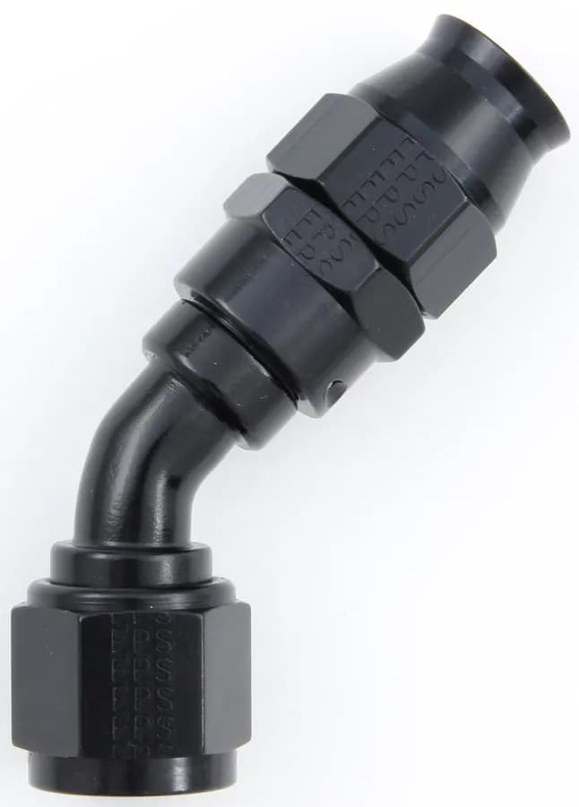 #10 Real Street 45 Deg. Hose End Black For Ptfe Hose