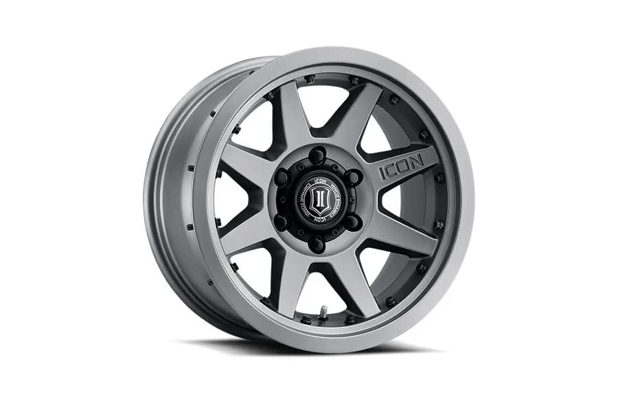 17 Rebound Pro Wheels Size 17x8.5 Finish Titanium Bolt Pattern 5 x 5 Backspace 4.5 Offset 6mm