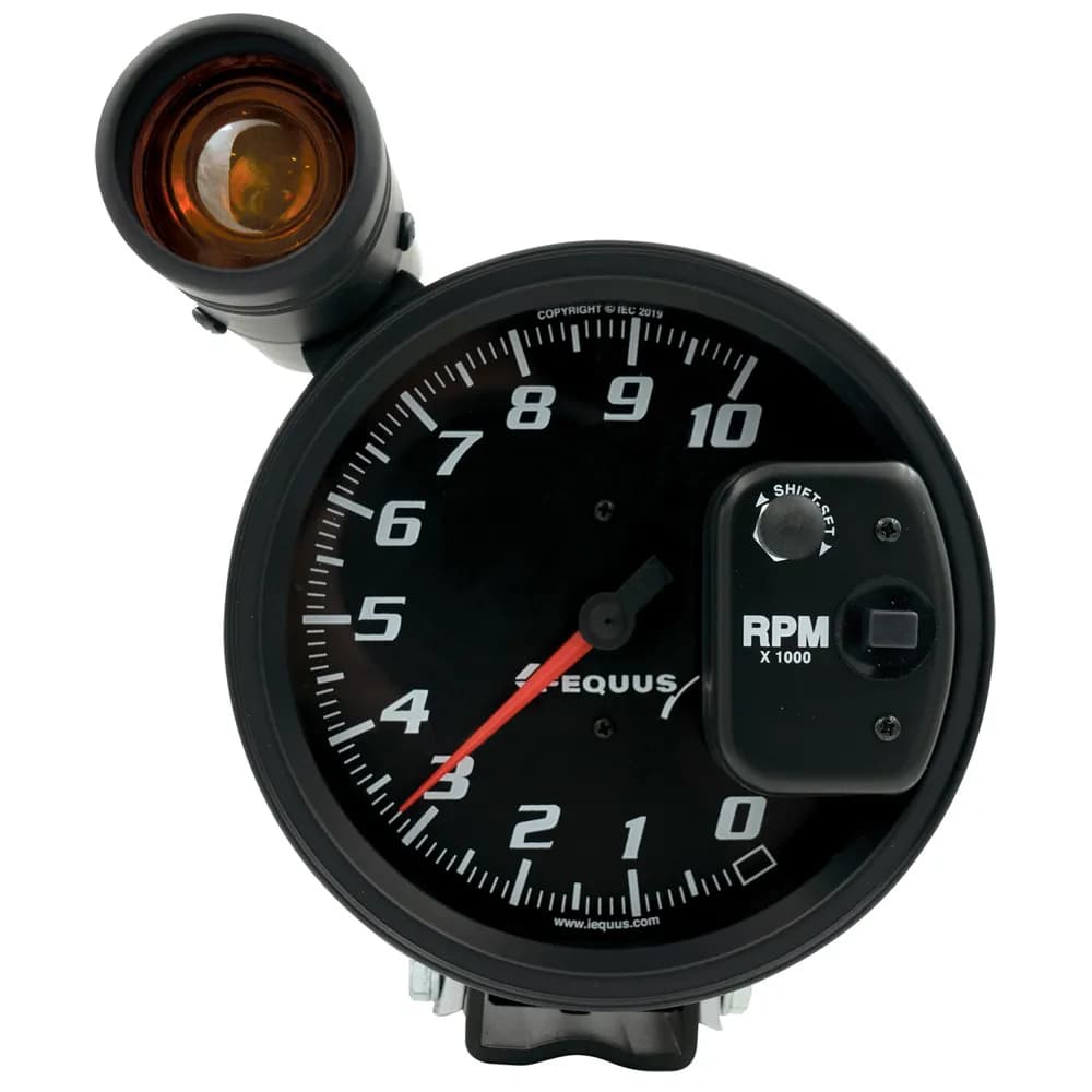 5in. Pedestal Tachometer; 0-10;000 Rpm; Black; Equus