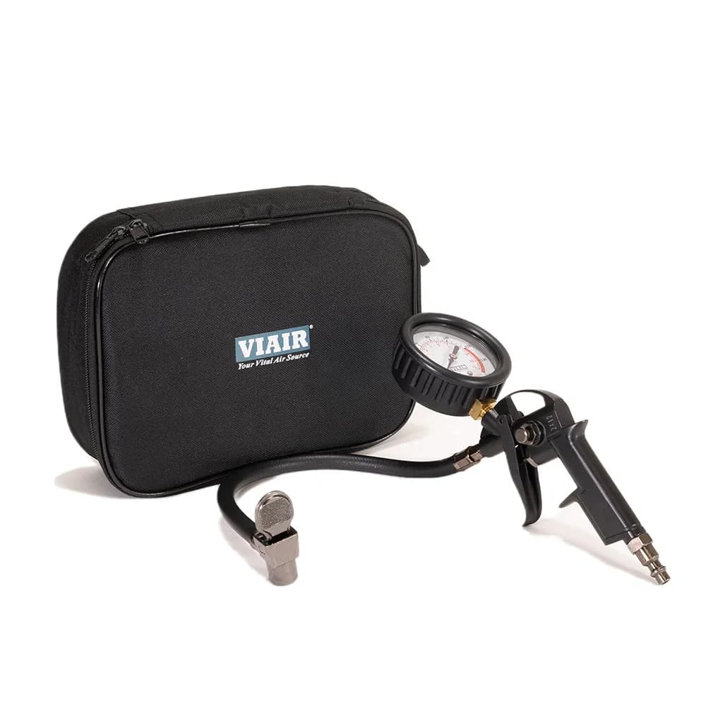 Tire Inflation Gun, 2.5" Mechanical Gauge (Normally Closed Trigger with 0~160 psi Gauge), Carry Bag