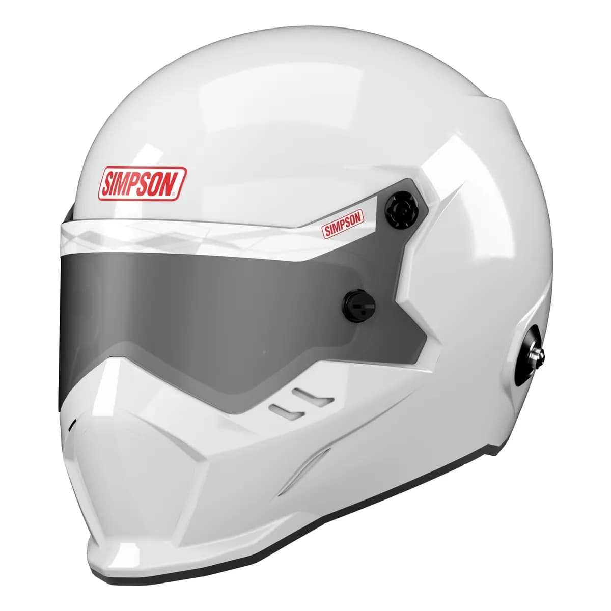 Kingsnake 2025 Auto Racing Helmet Small White