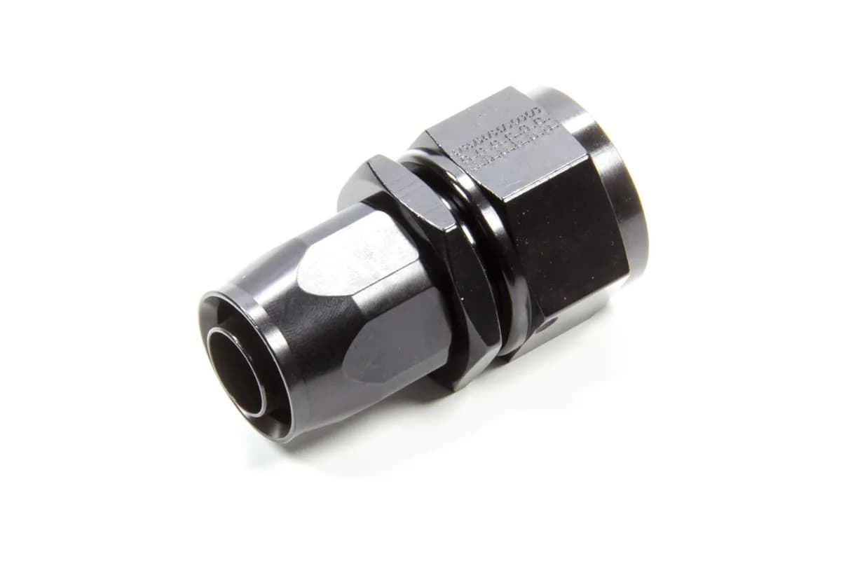 #16 Fem. Nut x #12 Hose Reducing Hose End Black