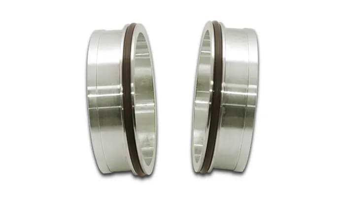 Vibrant Performance - 12555 - HD Clamp Stainless Weld Ferrules with O-Rings for 2.50 in. O.D. Tubing