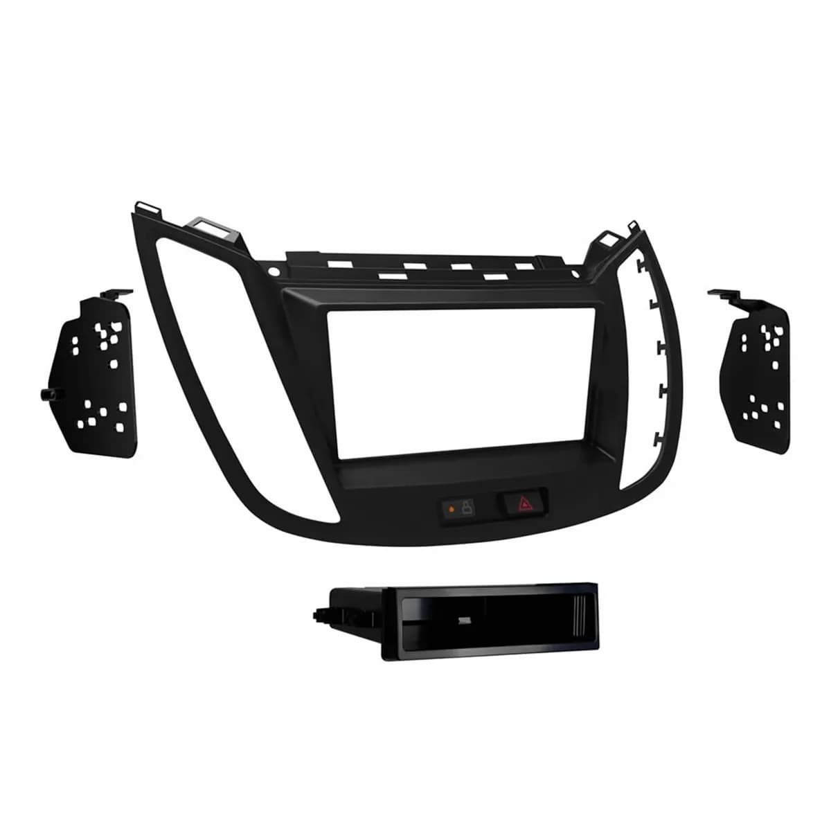 Radio Installation Kit; ISO DIN Radio Provision; w/Pocket;