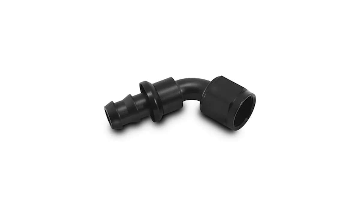 Vibrant Performance - 22606 - Push-On 60 Degree Hose End Elbow Fitting; Size: -6AN