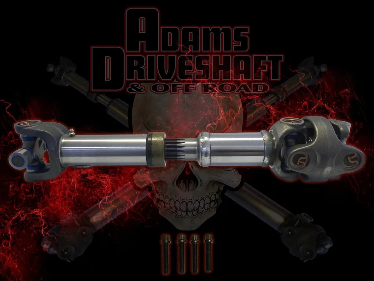 9706 Wrangler Rear 1310 cv Greaseable Driveshaft (Must Have a SYE Kit Installed)