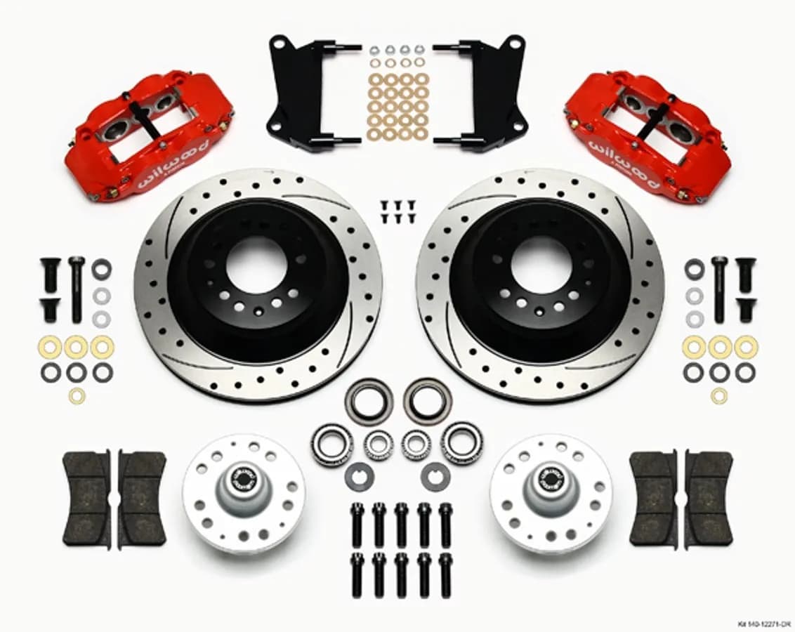 1960 - 1982 Buick, Chevrolet, Ford, GMC, Mercury, Oldsmobile, Pontiac Forged Narrow Superlite 6R Big Brake Front Brake Kit (Hub and 1PC Rotor) - 140-12271