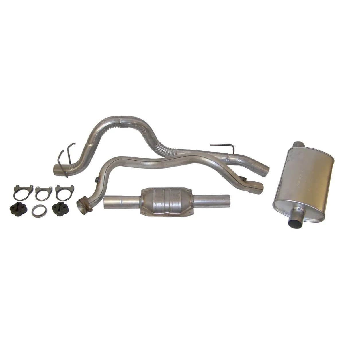 1993-1995 Wrangler YJ with 4.0L engine; Muffler & Tailpipe
