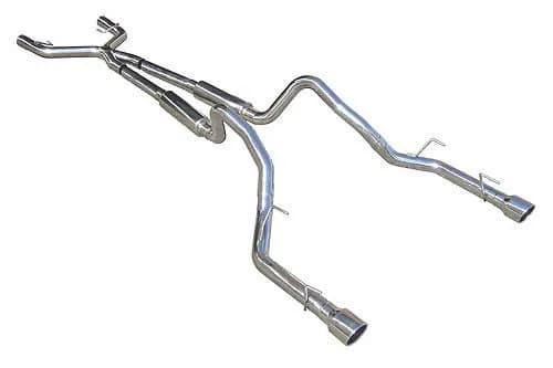 2005-2010 Mustang V6 Cat Back Mid Muffler Exhaust System M-80 Race Pro Mufflers 409 Stainless Pypes Performance Exhaust