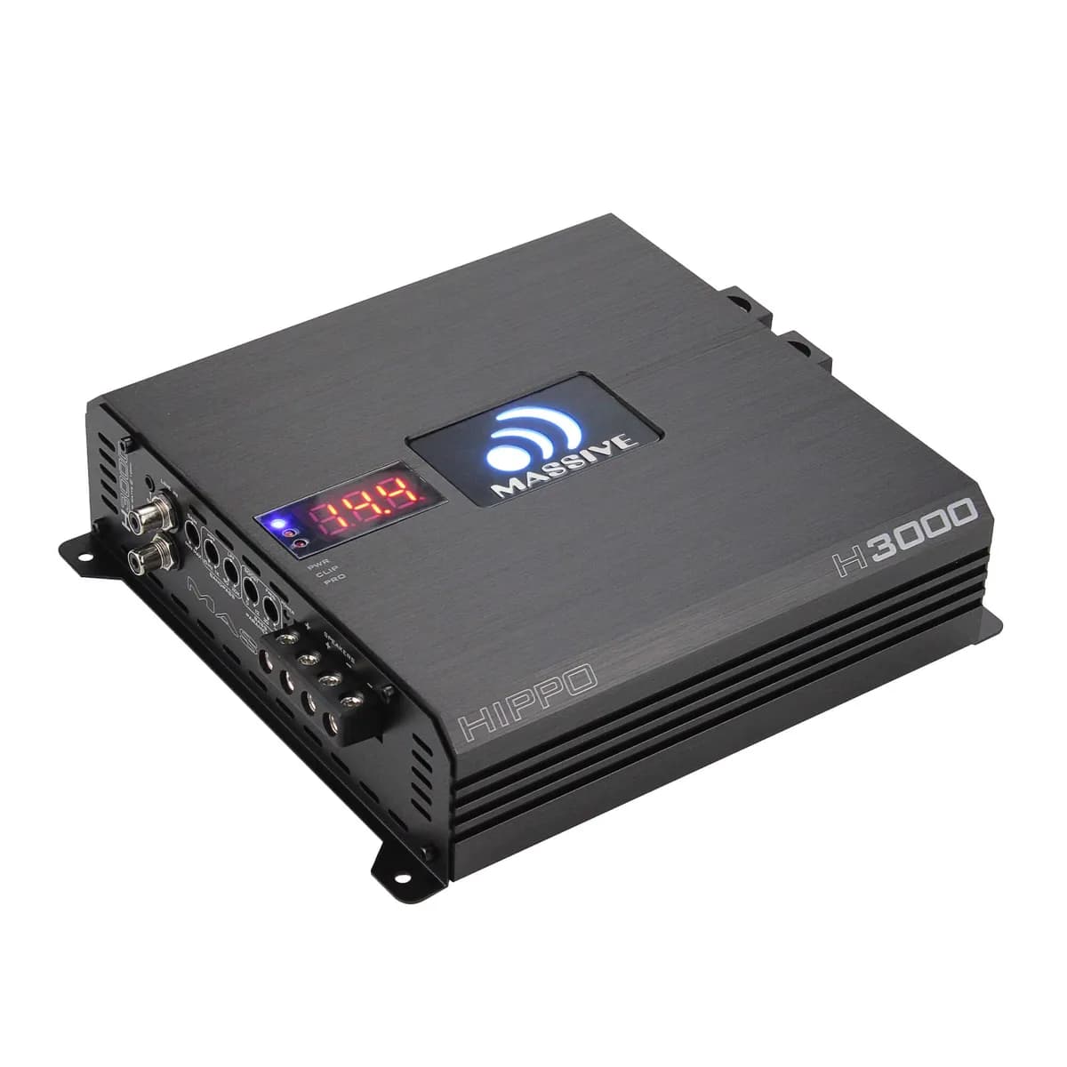 H3000 - 3000 Watts RMS @ 1 Ohm Mono Block Hippo Series Amplifier with Bass Remote