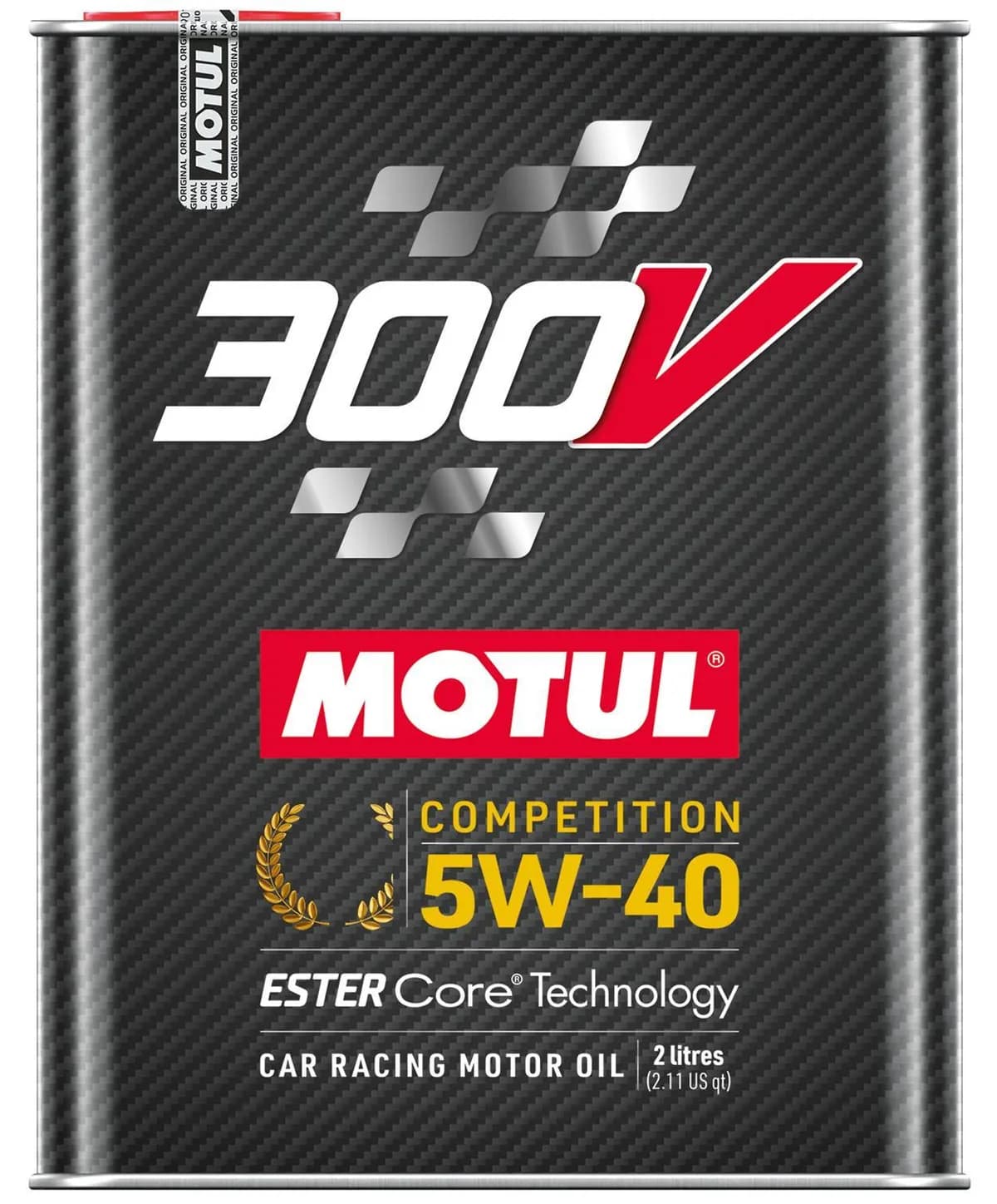 Motul 300V 5W/40 Synthetic Motor Oil, High Performance 4-Stroke Ester Core, 2 L