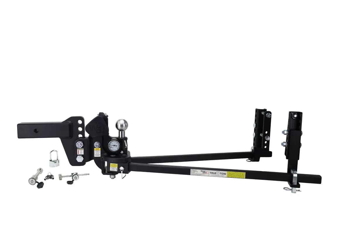 Weigh Safe Tthw4-2.5-Set Truetow Heavyweight Wdh - 4 Drop, 2.5 Shank - 18,500 Gtw W/Lock Set