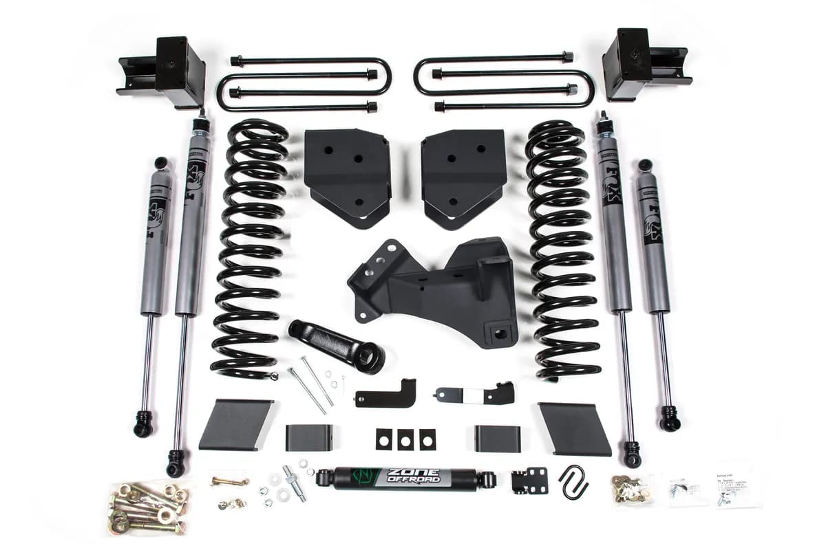 2017 F250/350 4 Suspension Lift System- Dsl - Front Coil Rear Block - Fox 2.0 Adventure Series Shocks