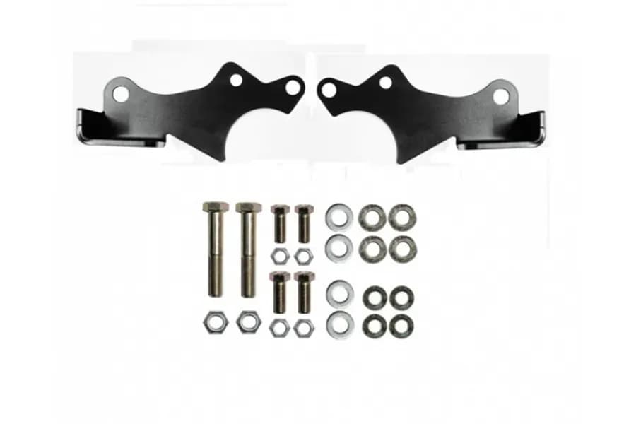 18c Wrangler Manufacturing Protek Front Shock Relocation Brackets Black