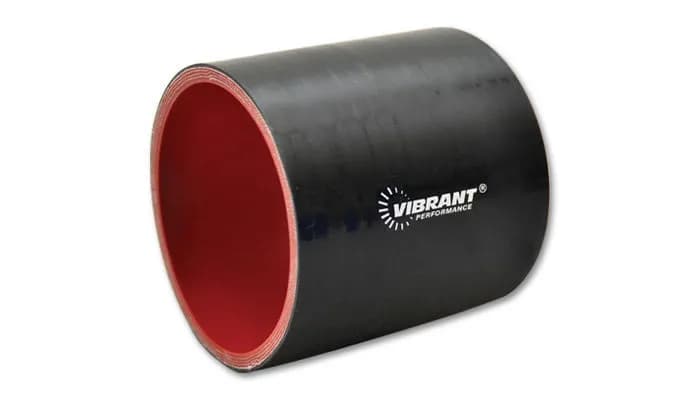 Straight Hose Coupler; 1.25 in. ID; 3 in. Length; 93 PSI Maximum Operating Pressure; 0.2 in. Wall Thickness; Black;