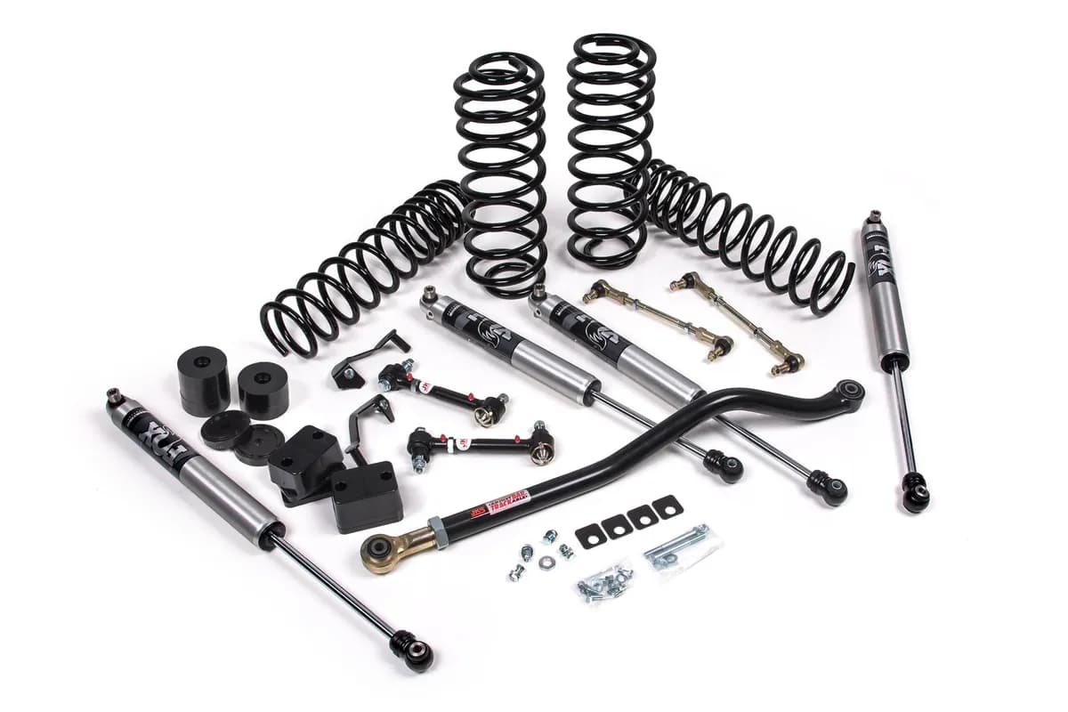 2018-2024 Jeep Wrangler JL J-Venture 3 Inch Lift Kit 2 Door w/Fox 2.0 Performance Series Shocks HD Rate Coils JSPEC