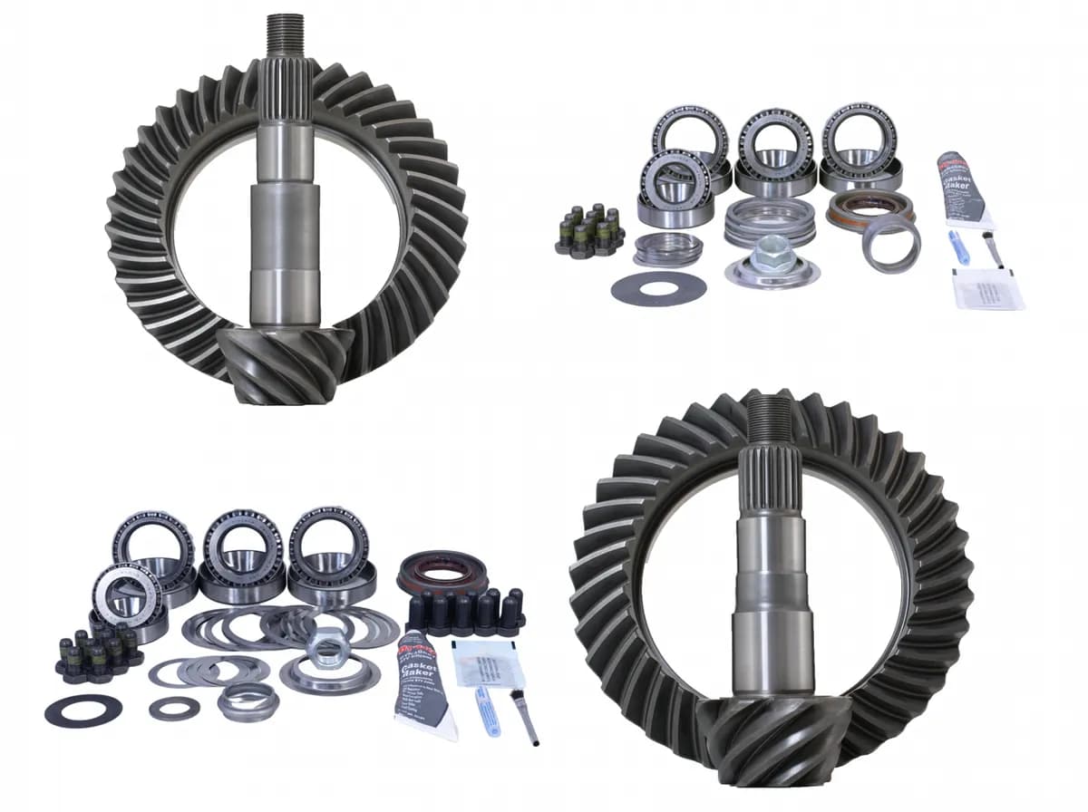 Jeep TJ and 96-04 Grand Cherokee D35D30 4.10 gear package front and rear with master overhaul kits Does not include carrier cases
