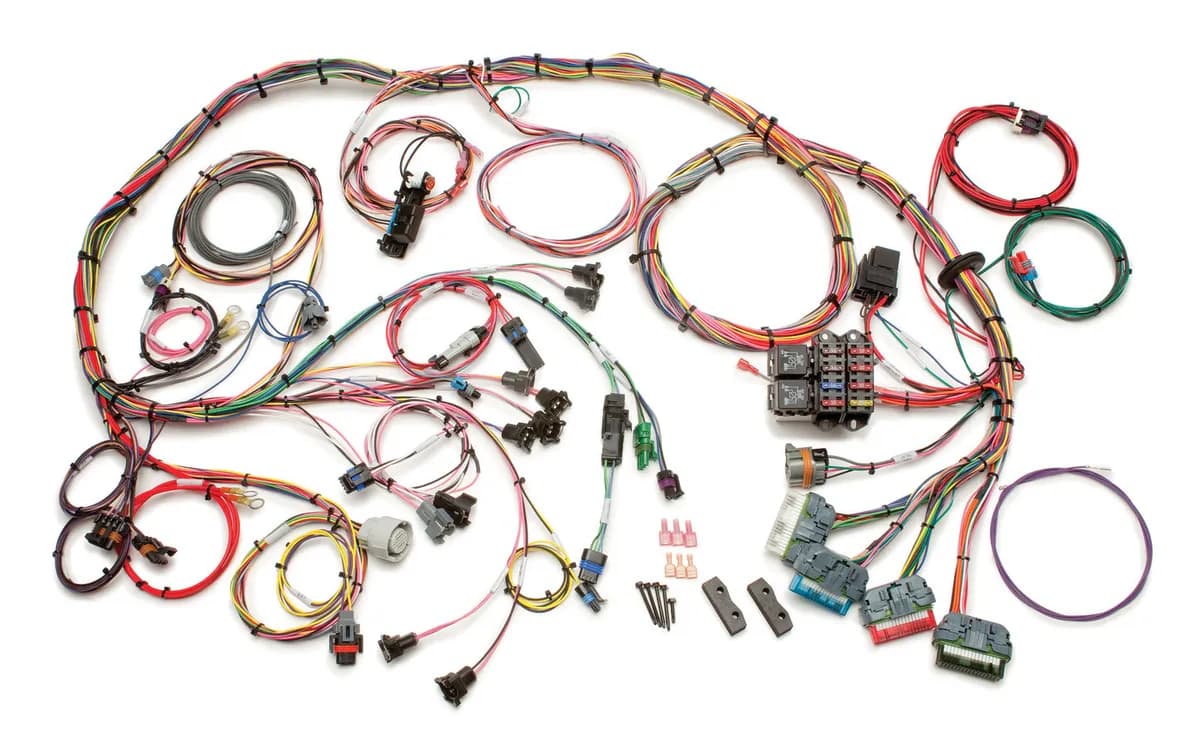 Fuel Injection Wiring Harness; Extra Length; Grommet Firewall Pass Through;