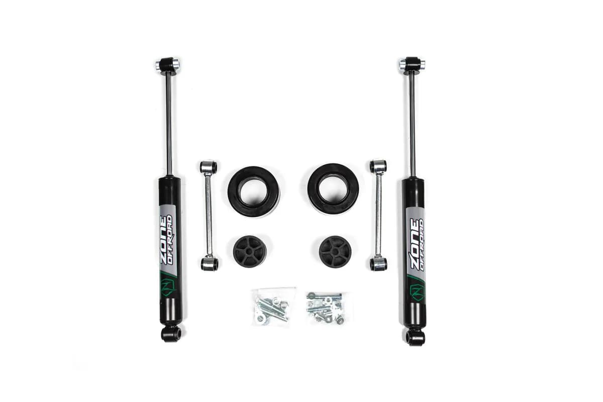 20-22 Jeep Gladiator JT 2 Inch Coil Spring Spacer Leveling Kit With Nitro Shocks Zone Offroad