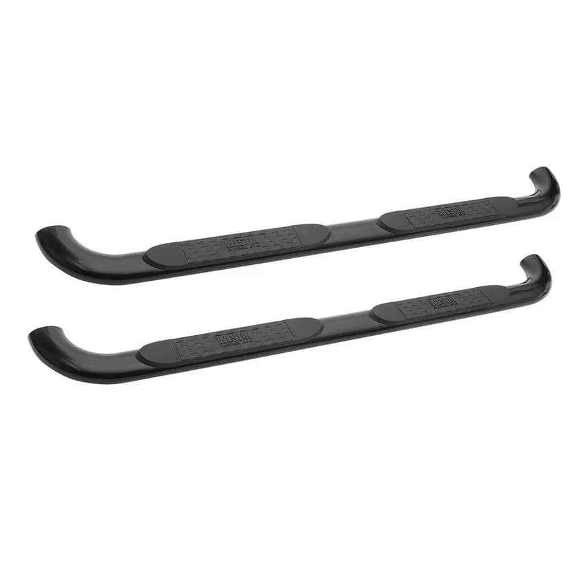 Platinum 4 Oval Nerf Step Bars Black SilveradoSierra 25003500 Crew Cab 2015-2019 Body Mount
