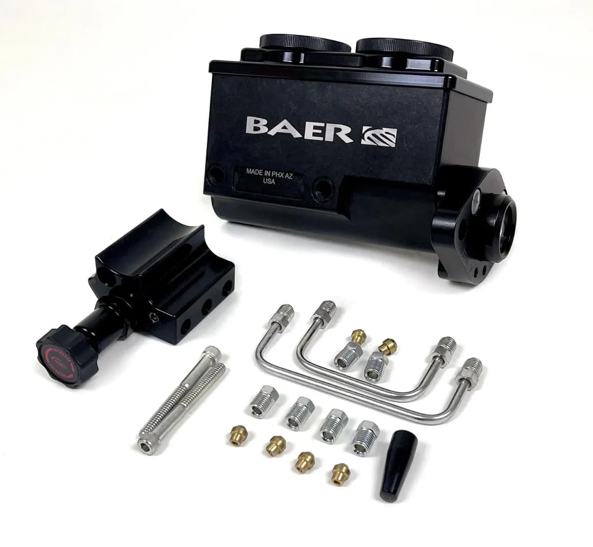 Bear Brakes Remaster Master Cylinder Assembly & Proportioning Valve, Kit, Black, 7/8" bore