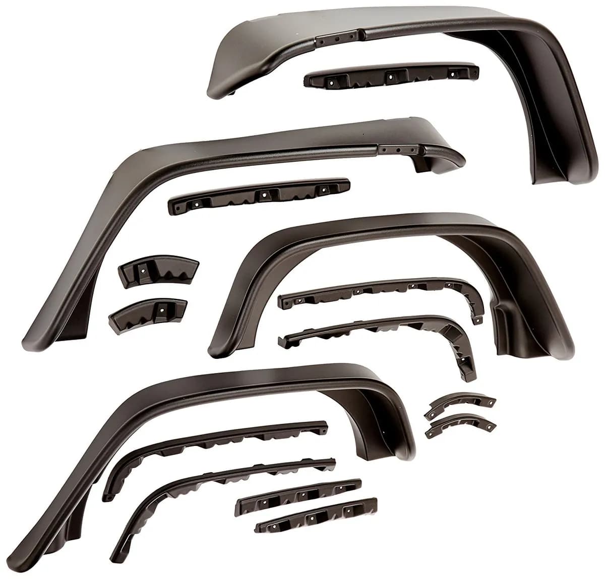 0718 Wrangler Fits 4door Sport Utility Models Only ff Flat Style 4pc