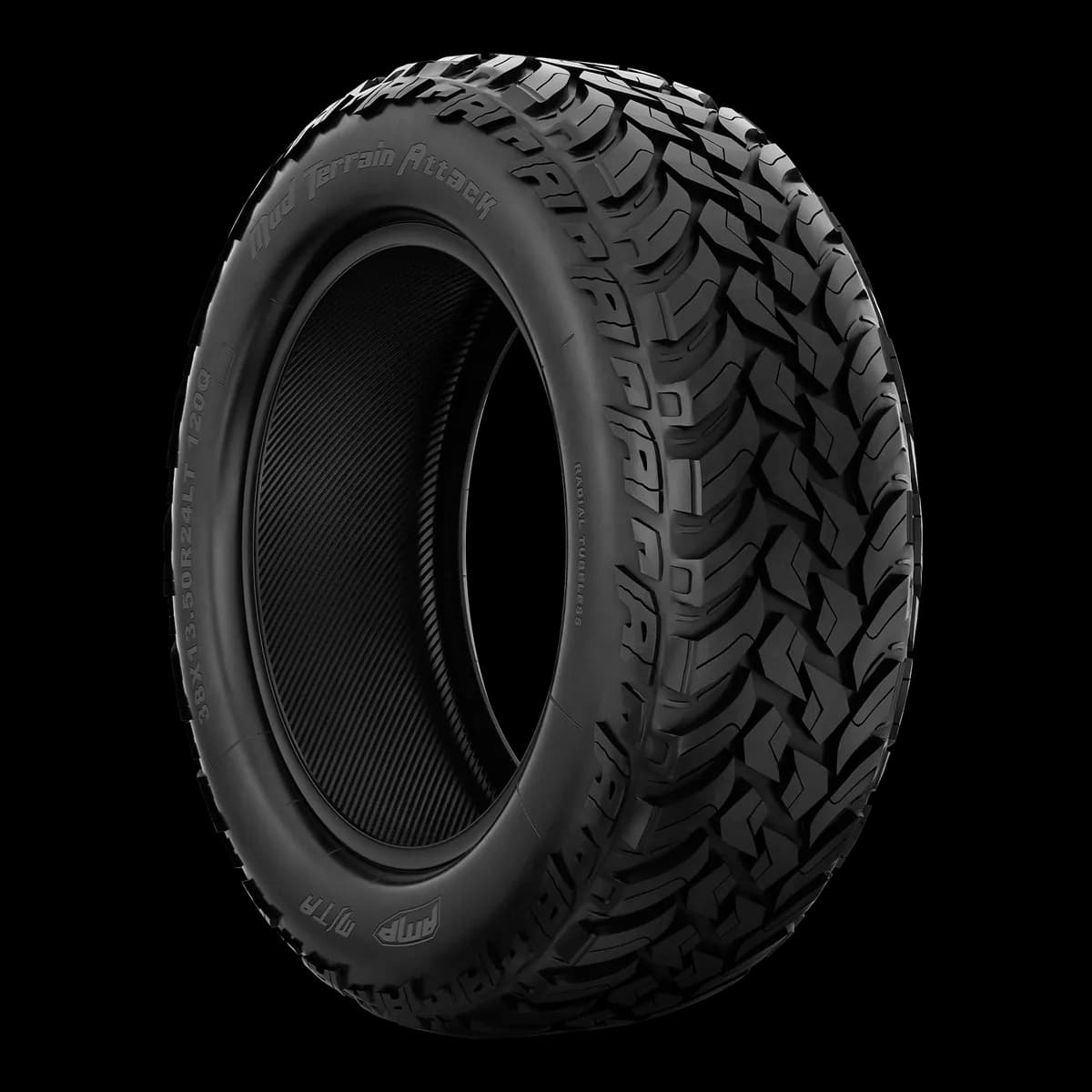 38x13.50r24lt Mud Terrain Attack M/T 12pr 127qf 80psi Max