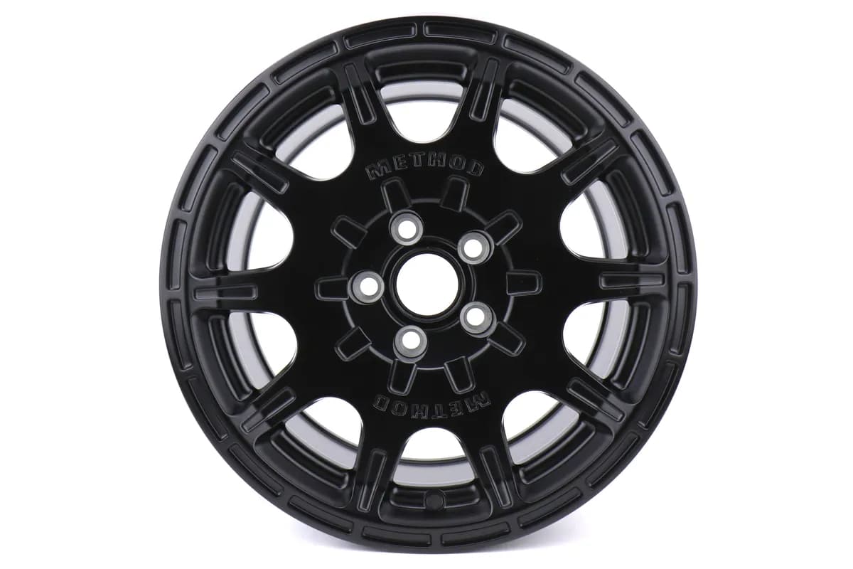 Aluminum Wheels 15x7 Rally VT-Spec MR502 Bolt Pattern 5 On 100 Offset 15 Lip Size 0 Matte Black MB Method